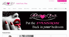 Desktop Screenshot of passionzoneparty.com.au